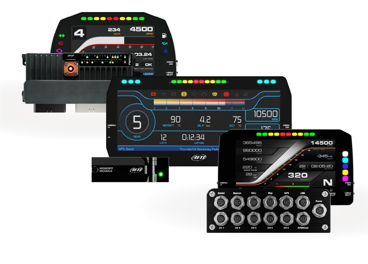 aim data loggers and devices