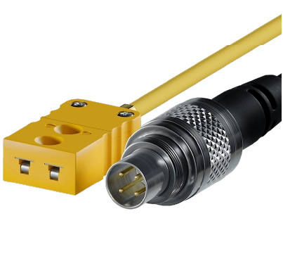 712-TC M-F Metal 4 Pin patch cable