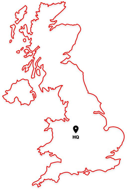 uk map of aim HQ